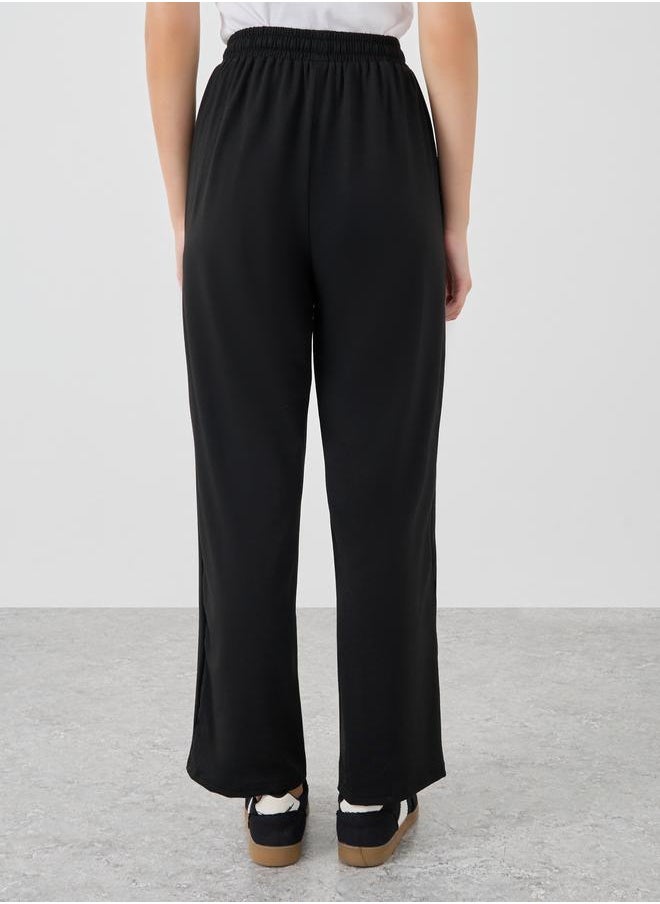 Take Two Take Two Embroidered Wide Leg Joggers  - Image 4