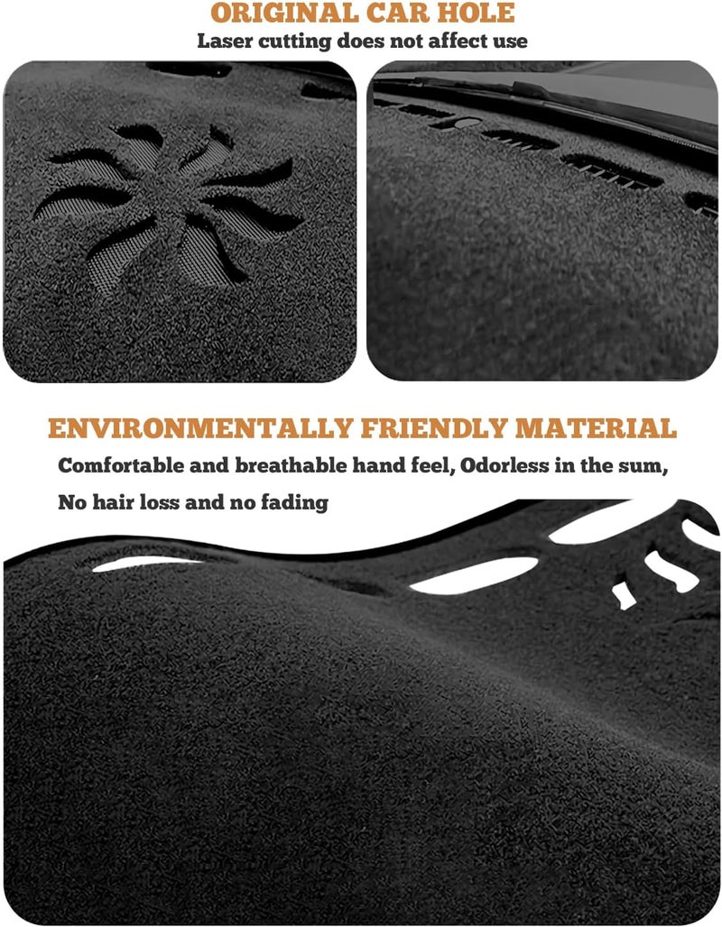 Partsable حصيرة غطاء لوحة القيادة من بارتسابل لهوندا CRV CR-V 2023-2024، غطاء لوحة القيادة لـ CRV، حصيرة حماية غير قابلة للانزلاق، ملحقات داخلية، واقي شمسي، وسادة مضادة للوهج، سجادة - Image 5