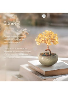 Generic Crystal Tree of Life,Lucky Tree,Healing Money TreePositive Energy,Energy Decorations Home Office Desk Living Room Feng Shui Decor for Luck,Birthday Gifts for Women Men (Citrine)  - Image 2