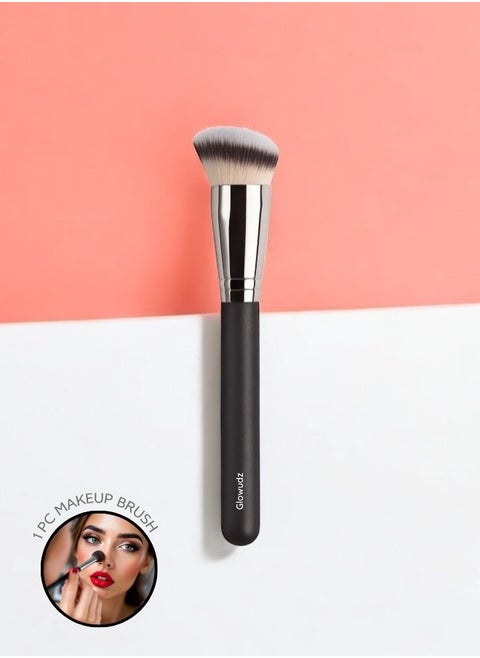 Glowudz wooden handle single makeup brush
