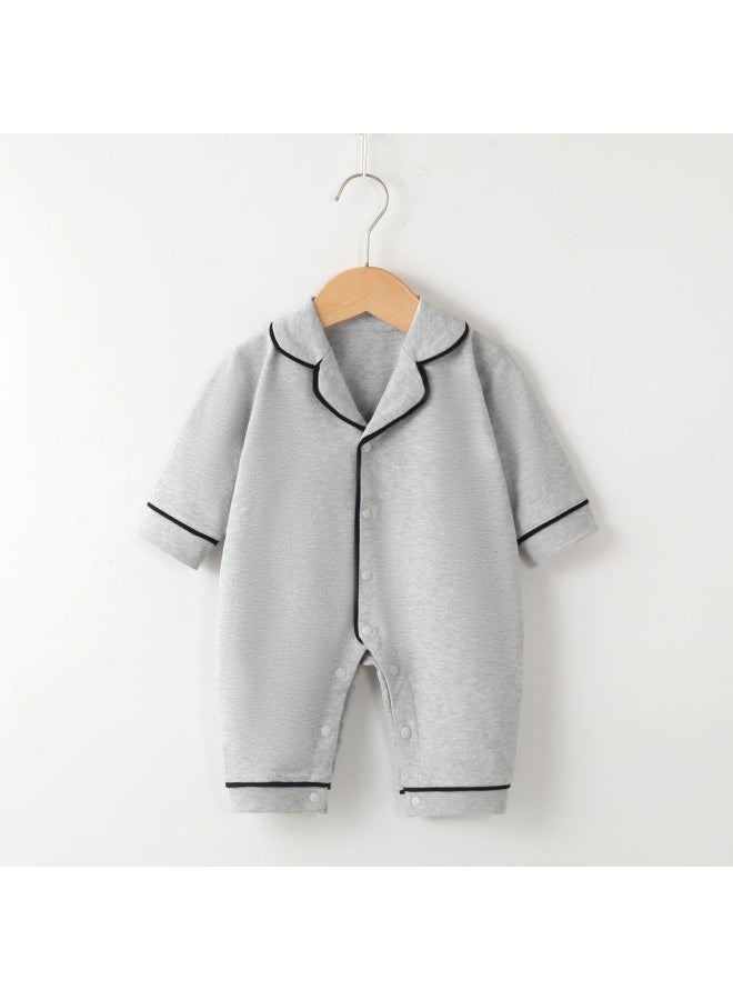 Early Autumn New Baby Pure Cotton Jumpsuit Newborn Fashionable Boneless Harem Baby Crawling Clothes Home Clothes Pajamas