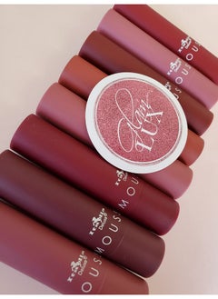 Glam Lux Italia Deluxe Matte Nude Lipstick Bundle Of 8 Matte Lipsticks And Pink Bag Great Gifts For Girls, Teen, Women  - Image 2