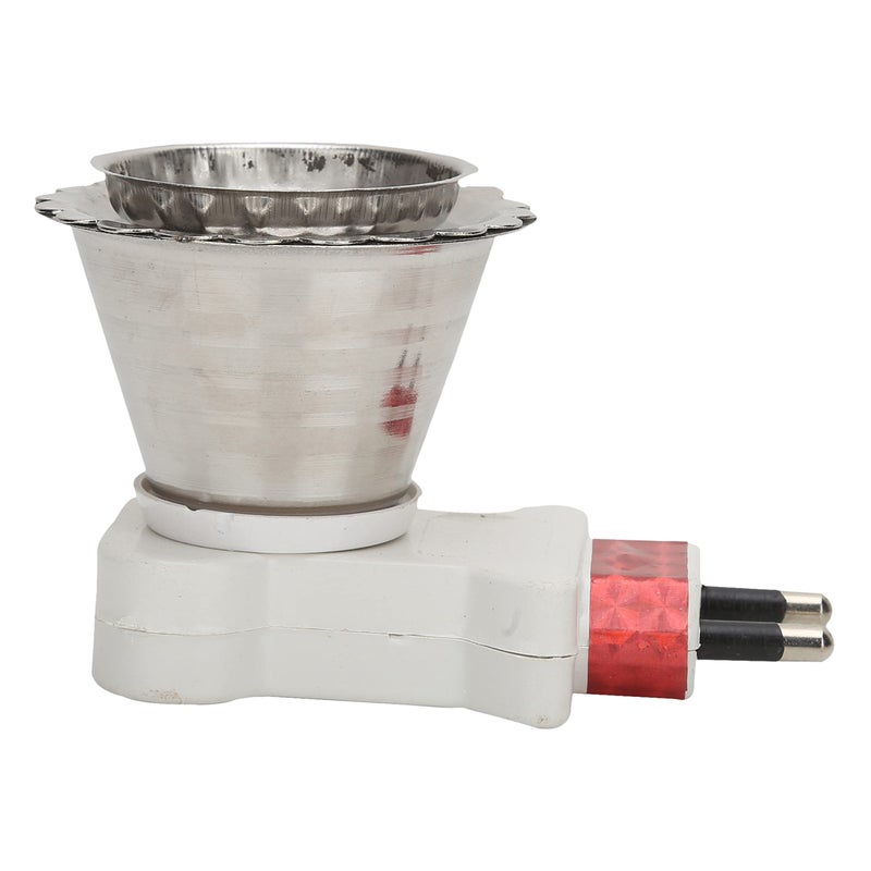 ascension Kapur Dani Electrical Camphor Diffuser| Ceramic Kapoor Dhani & Essential Oil Diffuser with On Off Switch to Toggle Between Burner & Night Lamp_White - Image 5