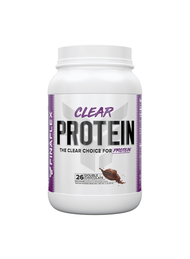 FINAFLEX CLEAR PROTEIN, Double Chocolate - 2 lb - Promotes Muscular Performance & Growth - Milkshake-Like Taste - Low Carb, Low Fat & Gluten Free - 27 Servings - Image 1