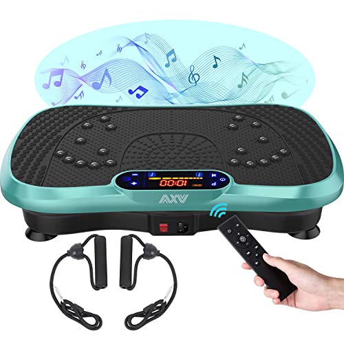AXV Vibration Plate Fitness Platform Exercise Machine Vibrating Shaking Full Body Shaker Workout Vibrate Stand Shake Board Sport for Weight Loss Fat Burner for Gym Home Office - Image 1