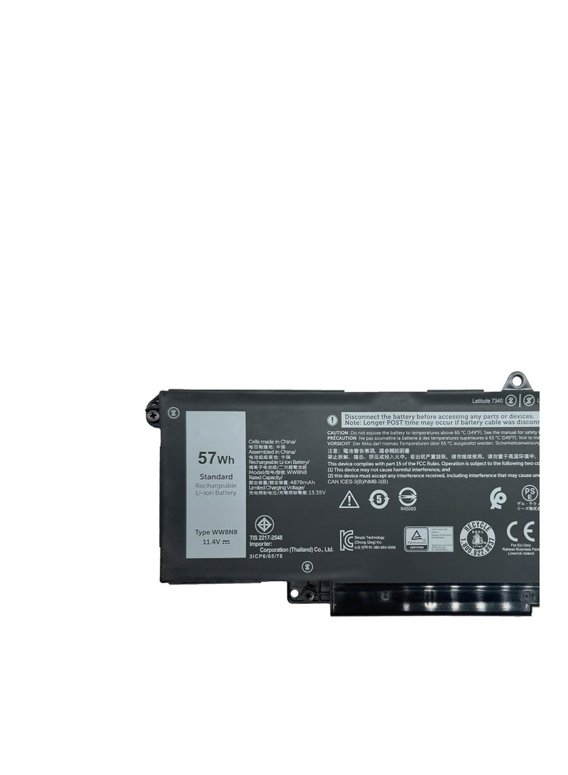 Terabyte 66DWX FH97R 0HYH8 0CTJJ6 P126F P126F001 P175G P175G001 Laptop Battery Compatible for Dell Latitude 7340 7350 7440 7450 7640 7650 Series - Image 2