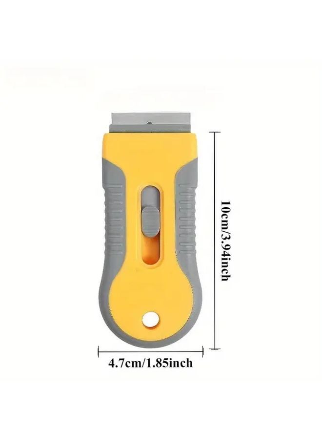 Metal Scraper Tool Set 1 Handle 100 Blades Paint Stripping Cleaning Labels Stickers - Image 5