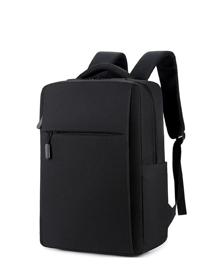 شنطة ظهر مقاومة للماء بتصميم عصري وخامة متينة بسعة كبيرة وجيوب متعددة - لون أسود - Image 2