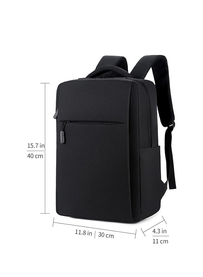 شنطة ظهر مقاومة للماء بتصميم عصري وخامة متينة بسعة كبيرة وجيوب متعددة - لون أسود - Image 3