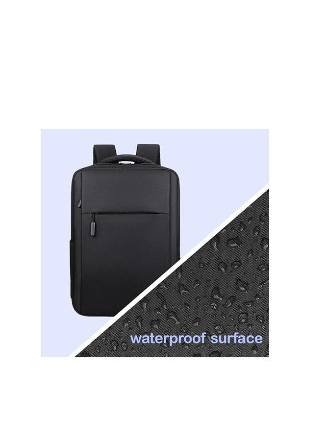 شنطة ظهر مقاومة للماء بتصميم عصري وخامة متينة بسعة كبيرة وجيوب متعددة - لون أسود - Image 5