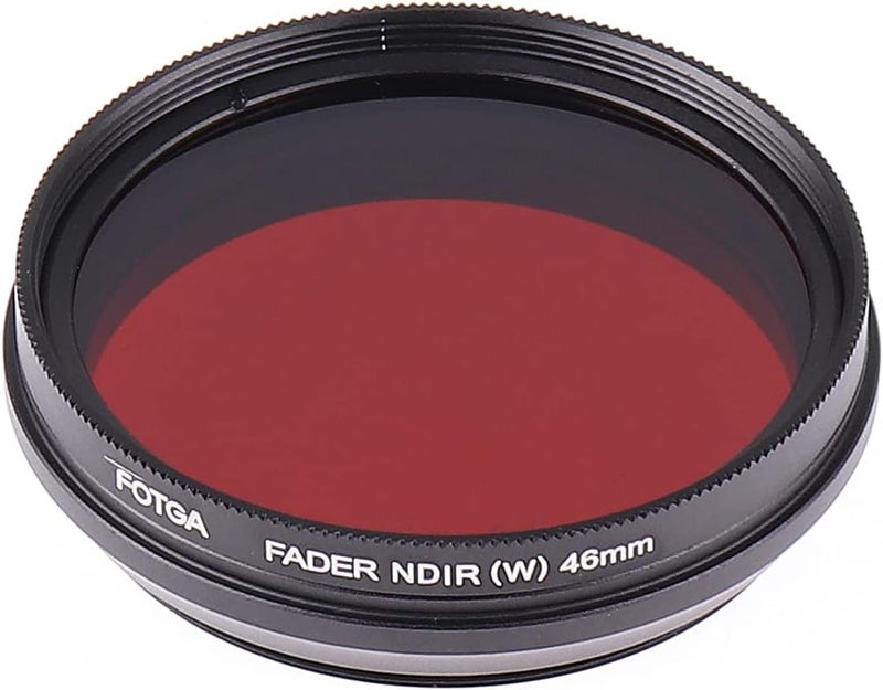 FocusFoto FOTGA 46mm All-in-One Adjustable Infrared IR Pass X-Ray Lens IR Filter, Variable from 530nm to 650nm 680nm 720nm 750nm Optical Glass - Image 4