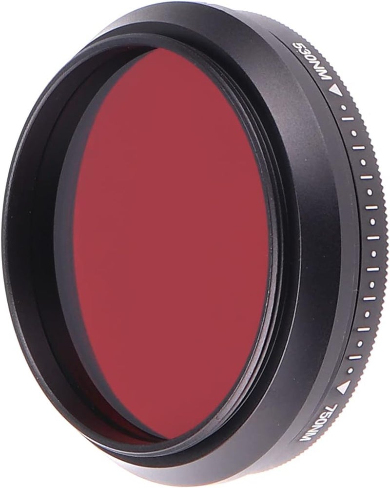 FocusFoto FOTGA 46mm All-in-One Adjustable Infrared IR Pass X-Ray Lens IR Filter, Variable from 530nm to 650nm 680nm 720nm 750nm Optical Glass - Image 2