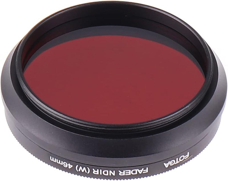FocusFoto FOTGA 46mm All-in-One Adjustable Infrared IR Pass X-Ray Lens IR Filter, Variable from 530nm to 650nm 680nm 720nm 750nm Optical Glass - Image 5