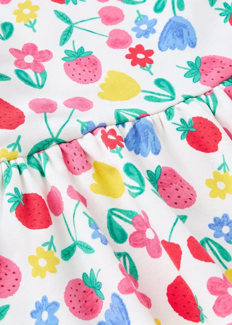 Matalan Girls Cream Floral Sweater Dress