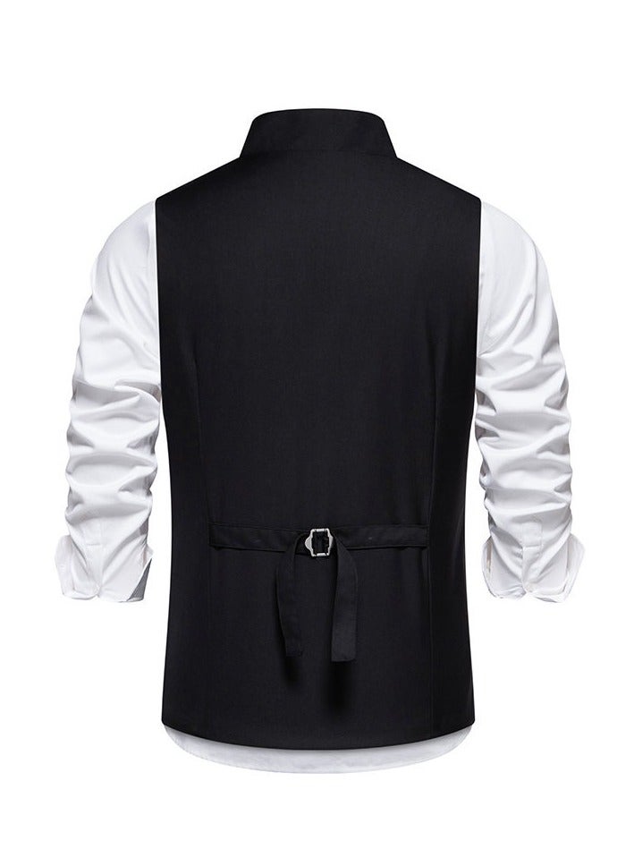 KUYING New Slanted Placket Single Breasted Suit Vest  - Image 3