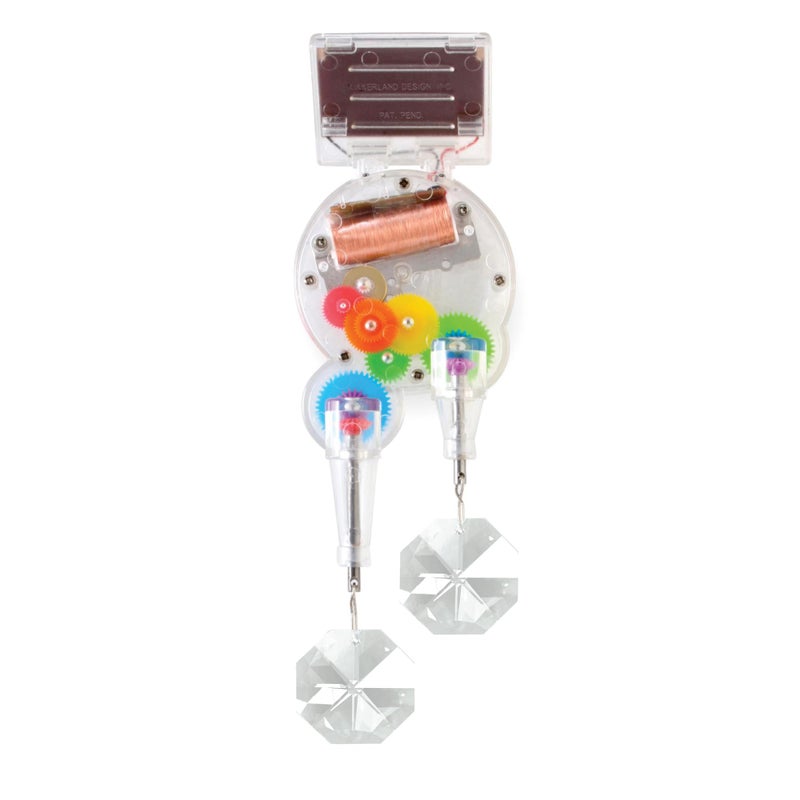 KIKKERLAND Kikkerland Solar Powered Rainbow Maker  Prism Suncatcher Fun Home Window Decor  Unique Gift for Christmas  Birthdays  Double Crystal 
