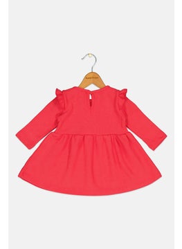 DeFacto Toddlers Girl Graphic Print Dress, Pink  - Image 2