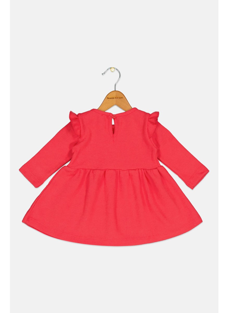 DeFacto Toddlers Girl Graphic Print Dress, Pink  - Image 2