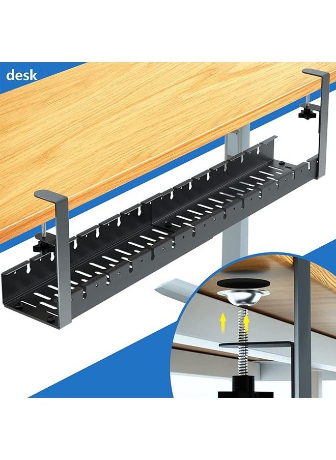 Arabest Under Desk Cord Organizer, Under Desk Cable Management Tray-The upgraded shrinkable product, No Drill Cable Organizer for Wire Management, No Damage to Desk, Perfect for Office/Home/Kitchens  - Image 4