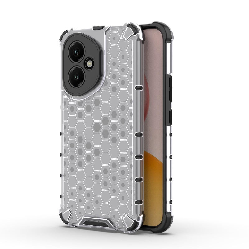 إيروريكس جراب هاتف For Honor 400 Global 156.5 مم Honeycomb مقاوم للصدمات (أبيض) - Image 1