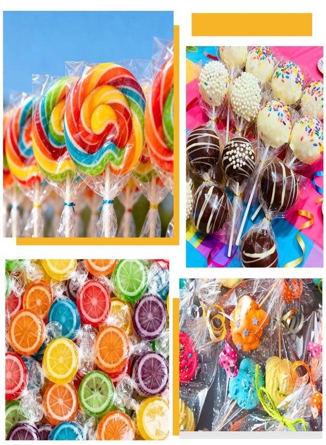 Juome Candy Wrappers for Homemade Candy, 500 Sheets Caramel Wrappers, 5"x5" Natural Clear Cellophane Candy Wrapping Paper for Lollipop Chocolate Candy Making Accessories Supplies - Image 3