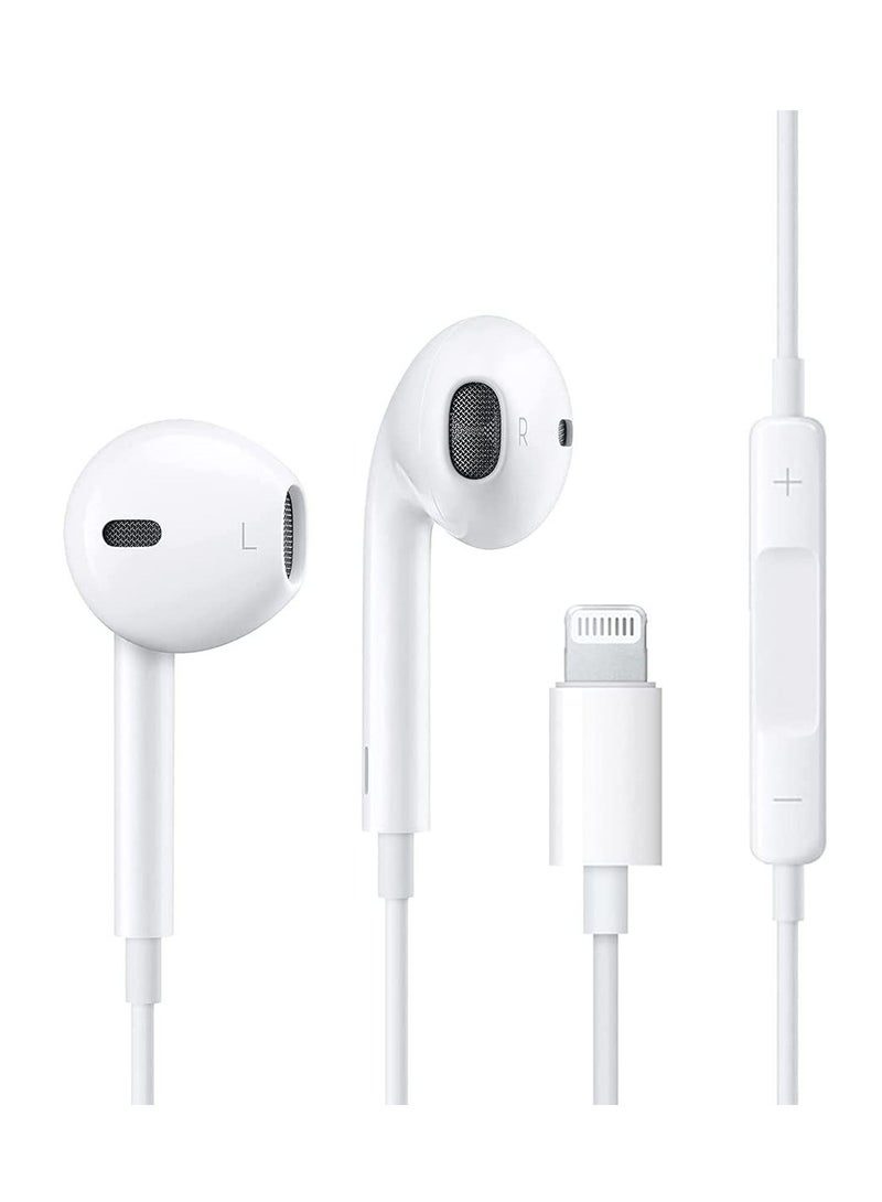 ELTRAZONE Wired Lightning Headphones Wired Earbuds for iPhone in-Ear Earphones with Microphone Volume Control Noise Isolation Earphones - Image 1