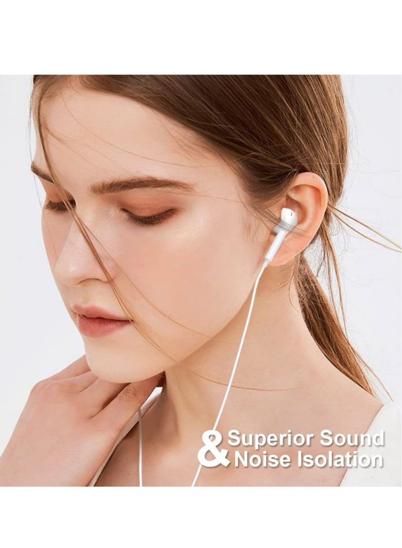 ELTRAZONE Wired Lightning Headphones Wired Earbuds for iPhone in-Ear Earphones with Microphone Volume Control Noise Isolation Earphones - Image 2