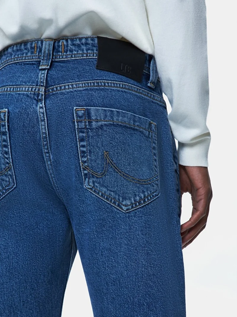 ال تي بي Hollywood Y Straight Leg Mid Waist Jeans