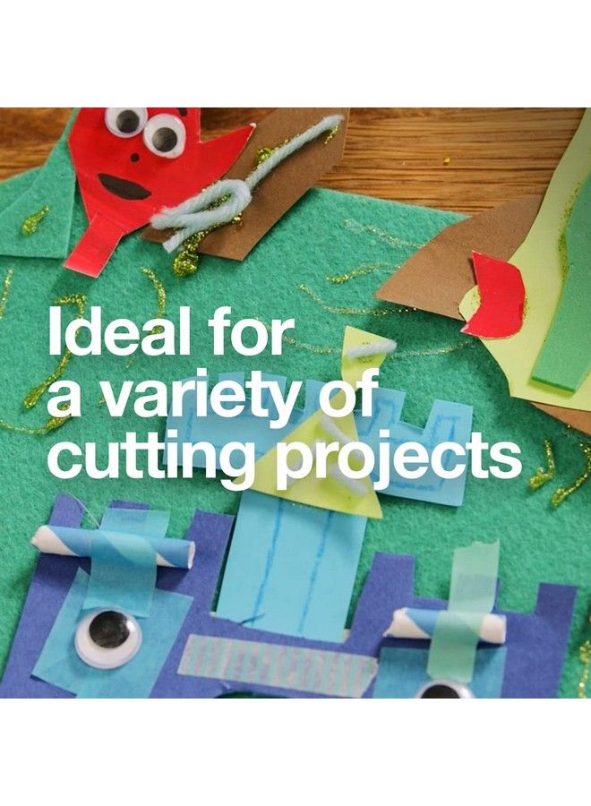 Fiskars Kids Scissors Scissors For School Pointed Tip Scissors 5 Inch Sport Mvp Non Stick Blades 3 Pack Soccer/Baseball/Softball/Basketball - Image 5