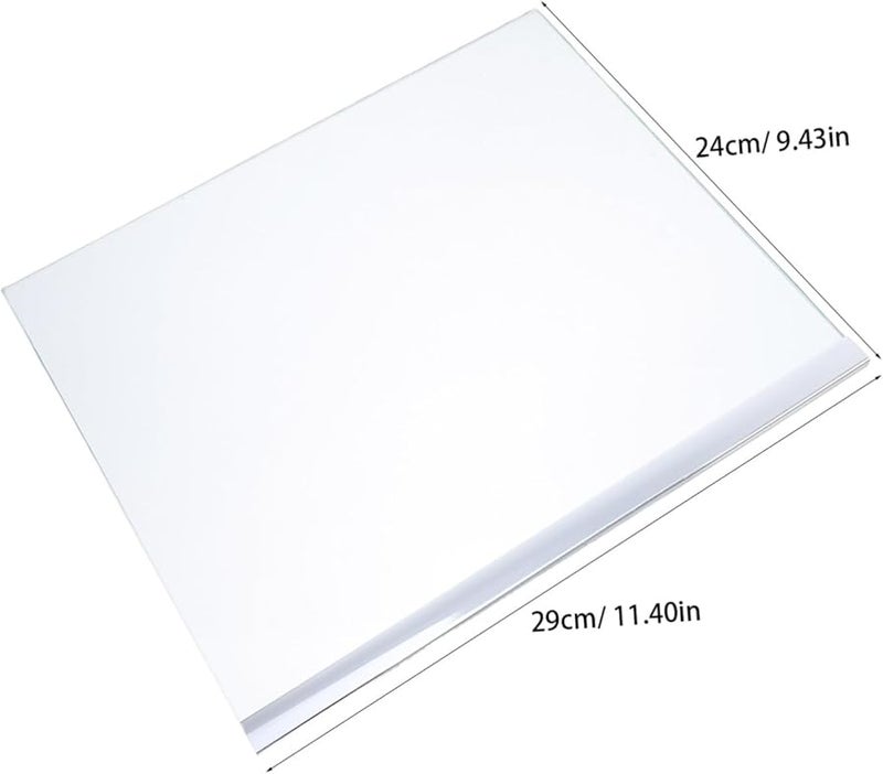 منظم رفوف الثلاجة من الزجاج المقسى 29×24×0.7 سم قابل لتعديل الارتفاع وسهل التركيب - Image 3