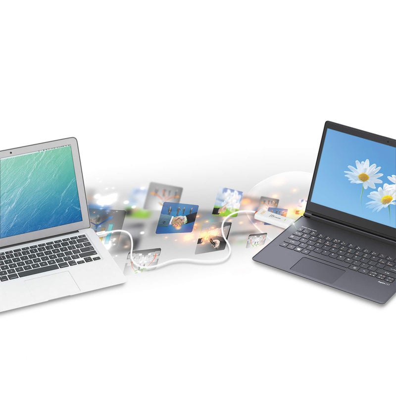 j5create JUC500 Data, Keyboard, and Mouse Sharing/Transfer USB 3.0 Cable Transfer Data Between Mac and Windows [Wormhole Switch] - Image 4