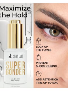 Stacy Lash Super Bonder for Lash Extensions by Stacy Lash/Locks Eyelash Glue Fumes/Lash Extension Primer Complement/Lash Bonder for Mink Individual Lashes/Eyelash Extension Supplies  - Image 3