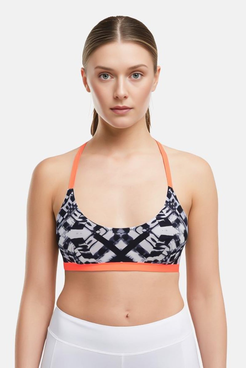 RIP CURL حمالة صدر بيكيني مبطنة بطبعة شاملة للنساء، متعددة الألوان - Image 1