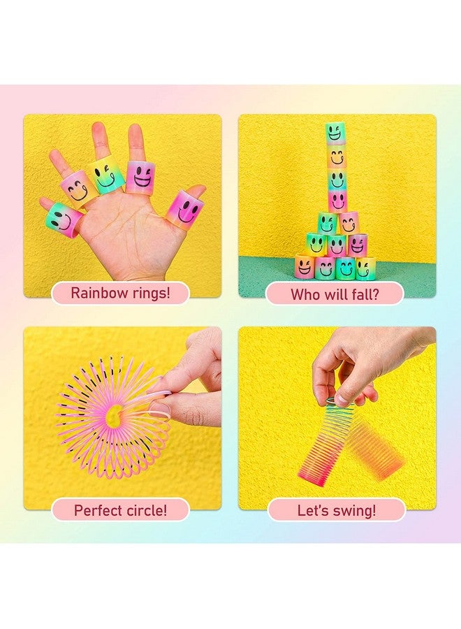 AZEN 120 Pcs Mini Spring Party Favors For Kids 3-5 4-8, Goodie Bags Stuffers For Birthday Party, Classroom Prizes Kids Prizes, Small Bulk Toys Gifts (4 Smile) - Image 2