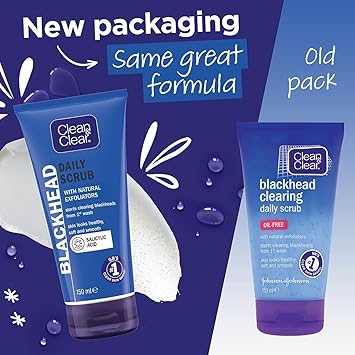 Clean & Clear Clean Clear Blackhead Clearing Daily Scrub 150 ml Pack of 6 - Image 2