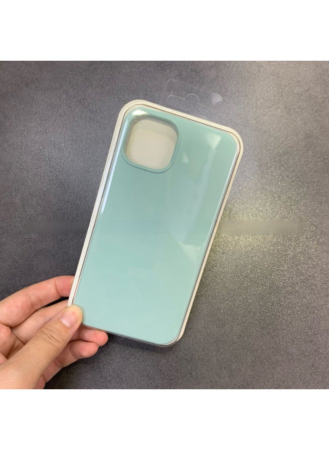 Generic - For Iphone16 Liquid Silicone Phone Case For Iphone 16Pro Max/16Pro Full Covering Drop-Resistant Protective Case-Color:Gem Green [with Logo]]-Applicable Model:For Iphone16pro [sealed Packaging] - Image 1