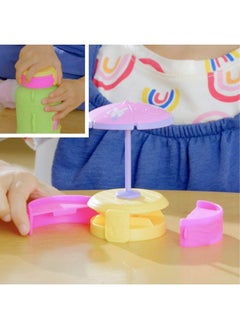 Baby Alive مجموعة دمى الأطفال Foodie Cuties Bottle Sun Series 1 Surprise Toys للبنات مقاس 3 بوصات للأطفال من سن 3 سنوات فما فوق  - Image 4