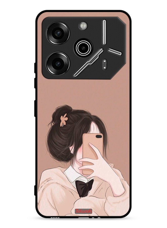 Tolwak Tecno Pova 6 Pro 5G Protective Case Cover Making Selfie - Image 1