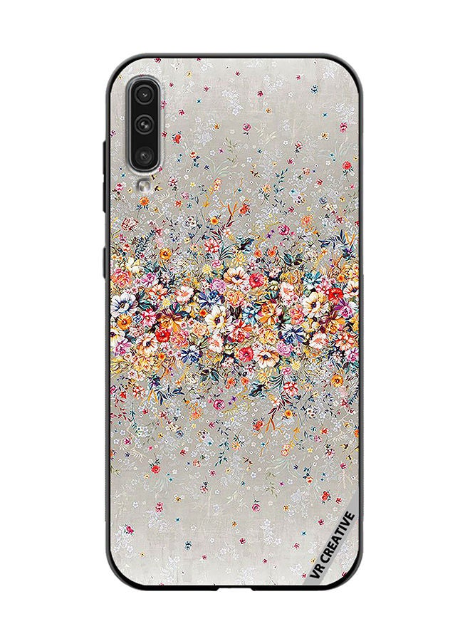 VR CREATIVE Protective Case Cover For Samsung Galaxy A50/A50s Digital Floral Garland Design Multicolour - Image 1