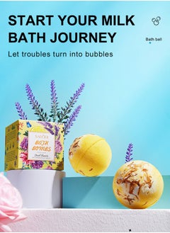 SADOER 100g explosive bath salt ball clean fragrance bath ball lemon scent  - Image 1