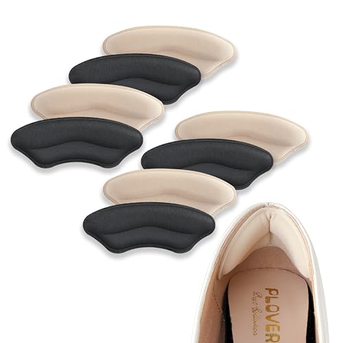 Heel Pads for Shoes Soft and Flexible Heel Grips for Women Shoes Too Big Relief of Pain for Women and Men Improved Fit and Comfort 4 Pairs