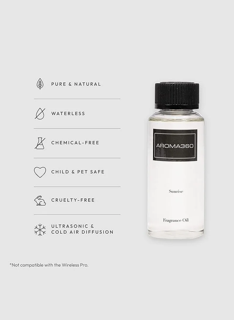 AROMA360 Sunrise Fragrance Oil Blend - Hotel Inspired for Luxury Essential Oil Diffusers - Aromatherapy Scent Diffuser Oil - Grapefruit, Tangerine, and Ginger