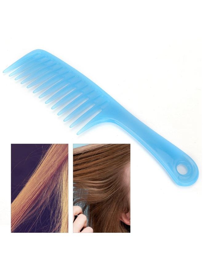 Thoraya Single Row Tooth Hair Massage Comb with Handle Beauty Tools for Dry Wet Curly(Blue)  - Image 5