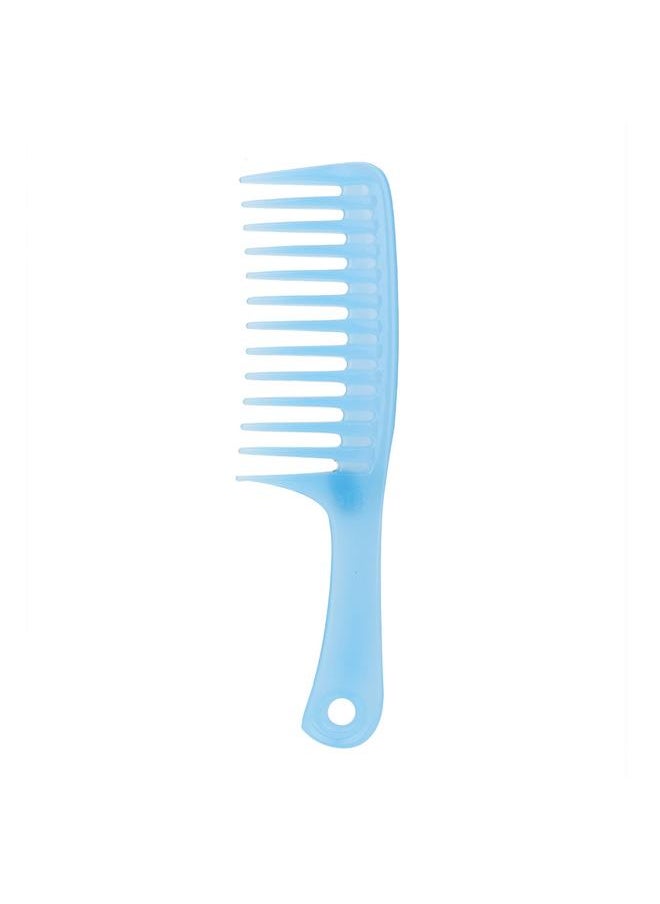 Thoraya Single Row Tooth Hair Massage Comb with Handle Beauty Tools for Dry Wet Curly(Blue)  - Image 1