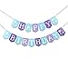 ZZDCMS Snowflake Birthday Banner Blue Winter Wonderland Decor for Boys Girls - Image 3