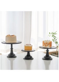Arabest 3-Set Cake Stands, Black Dessert Display Plate Cupcake Stands for Baby Shower Wedding Birthday Party Celebration Home Decor  - Image 4