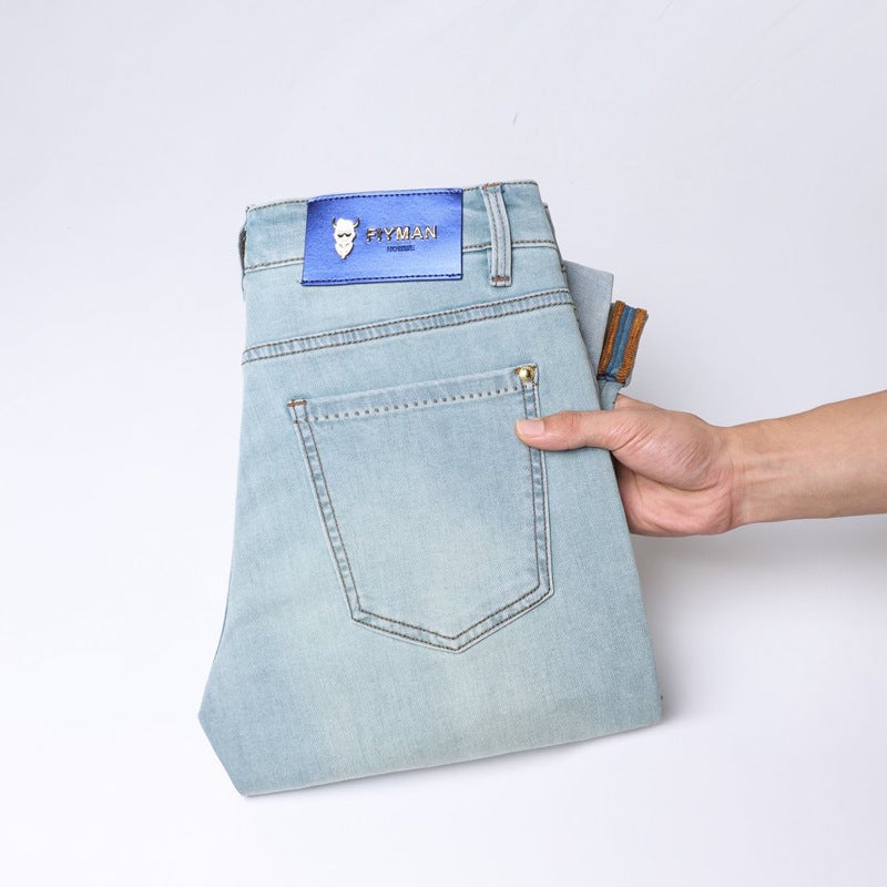 Unisex Classic Denim Jeans Loose Fit Daily Outdoor Wear - Image 1