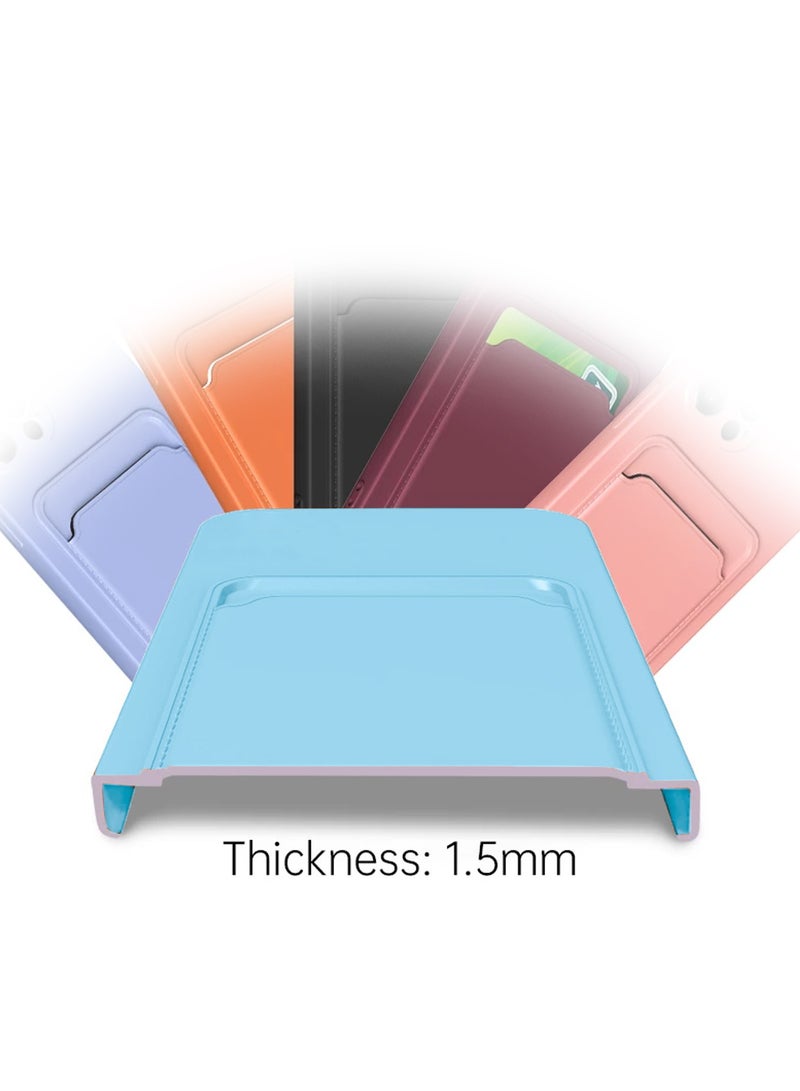 Wtech Silicone TPU With Card Holder Case Cover For Realme 12+ / 12 Plus 5G 2024 Sky Blue - Image 4