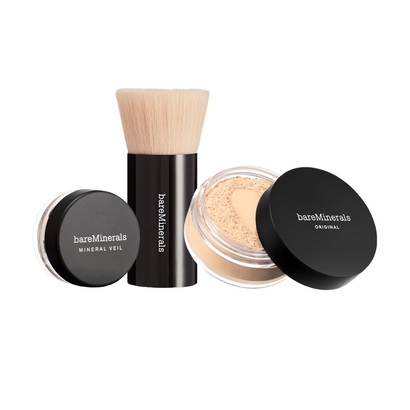 bareMinerals Original Get Started Kit 3-Piece Mineral Makeup Set, Fair, Vegan, Cruelty-Free & Dermatologist-Tested - Image 1
