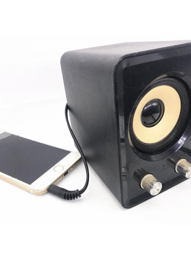 Audio Line 1: 2 3.5mm To Double Lotus Head Rca Plug Mobile Phone Desktop Computer Power Amplifier Speaker-Color:10m  - Image 3